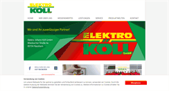 Desktop Screenshot of elektro-koell.de