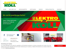 Tablet Screenshot of elektro-koell.de